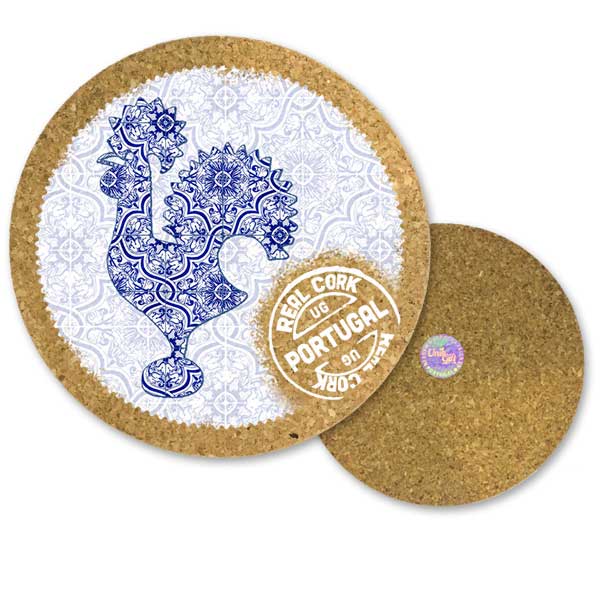 19cm cork round base