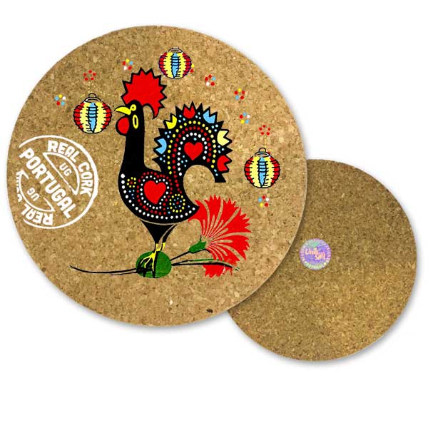 19cm cork round base