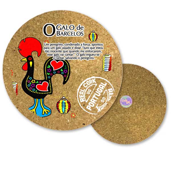 19cm cork round base