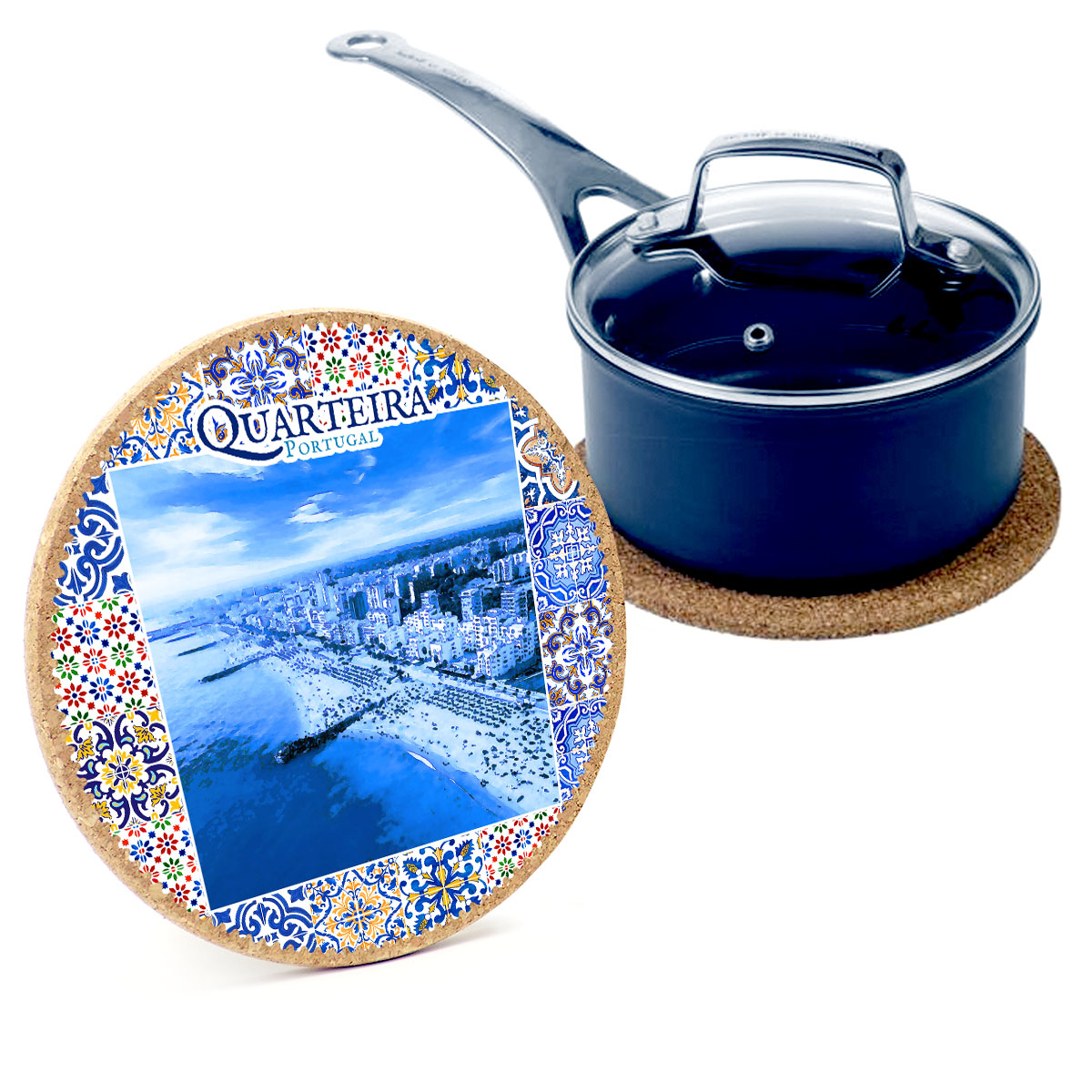 19cm cork round base