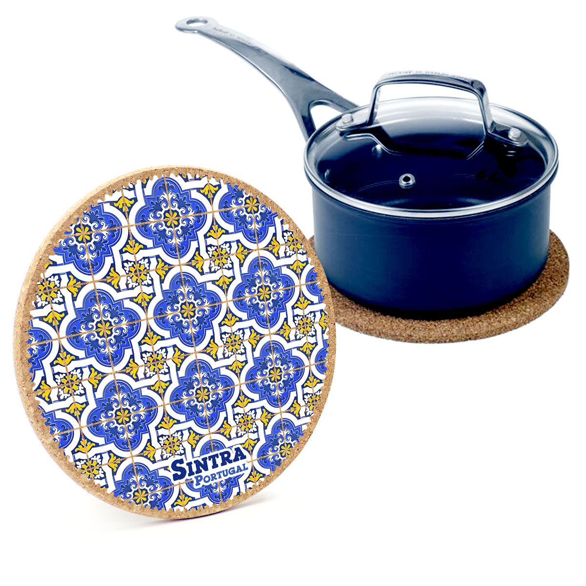 19cm cork round base