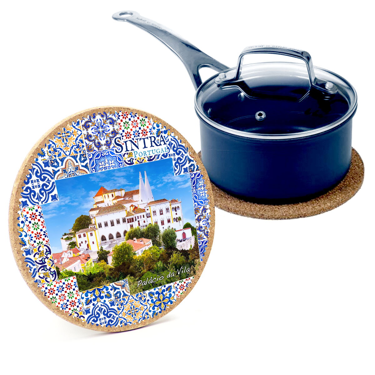 Round cork bases 195mmx10mm