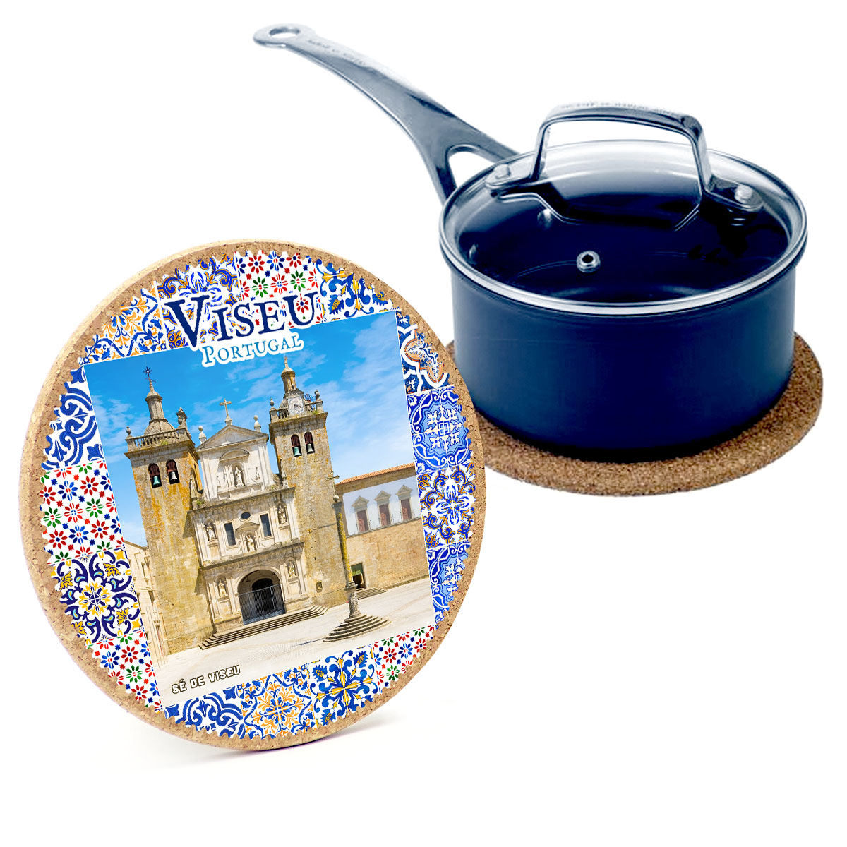 Round cork bases 195mmx10mm