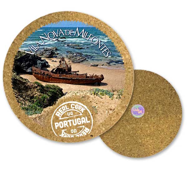 19cm cork round base