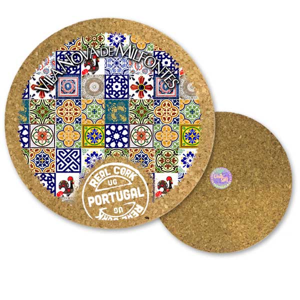 19cm cork round base