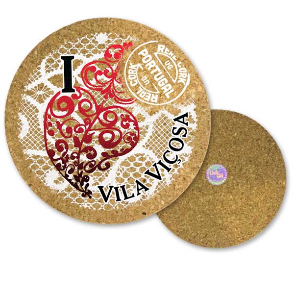 19cm cork round base