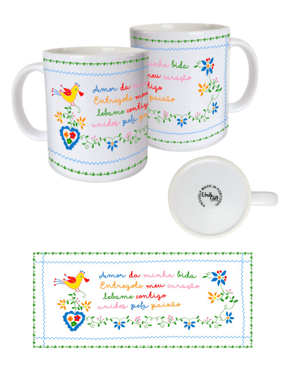 White ceramic mug
