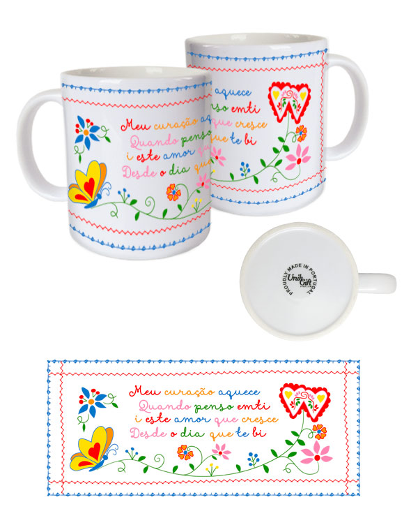 White ceramic mug