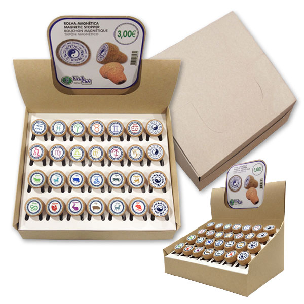 56 un. cork stoppers magnetic cork