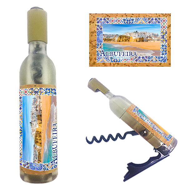 Magnetic Bottle 11.5x2.5cm with Bottle Opener and Corkscrew