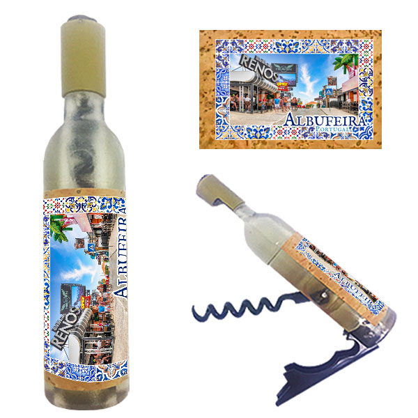 Magnetic Bottle 11.5x2.5cm with Bottle Opener and Corkscrew
