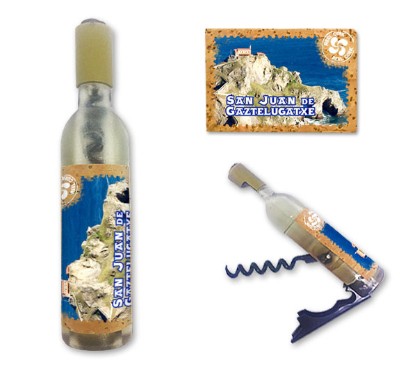 Magnetic Bottle 11.5x2.5cm with Bottle Opener and Corkscrew