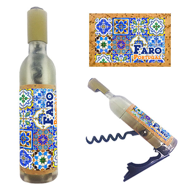 Magnetic Bottle 11.5x2.5cm with Bottle Opener and Corkscrew