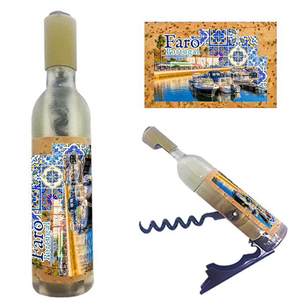 Magnetic Bottle 11.5x2.5cm with Bottle Opener and Corkscrew