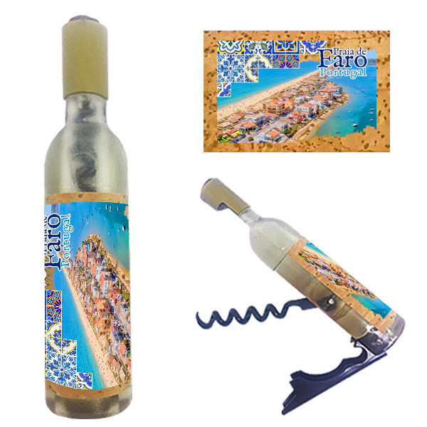 Magnetic Bottle 11.5x2.5cm with Bottle Opener and Corkscrew