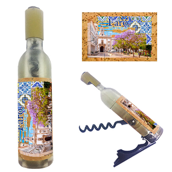 Magnetic Bottle 11.5x2.5cm with Bottle Opener and Corkscrew