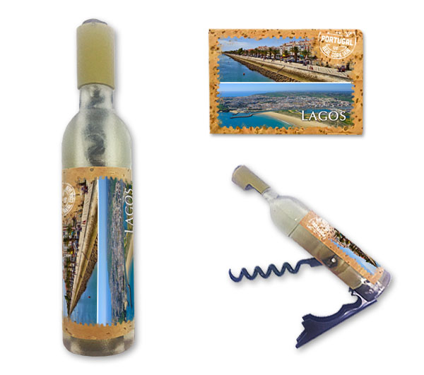 Magnetic Bottle 11.5x2.5cm with Bottle Opener and Corkscrew