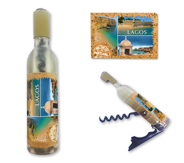 Magnetic Bottle 11.5x2.5cm with Bottle Opener and Corkscrew