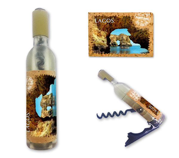 Magnetic Bottle 11.5x2.5cm with Bottle Opener and Corkscrew