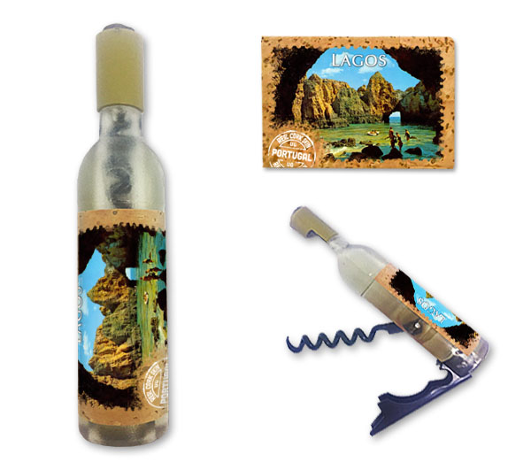 Magnetic Bottle 11.5x2.5cm with Bottle Opener and Corkscrew