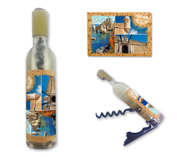 Magnetic Bottle 11.5x2.5cm with Bottle Opener and Corkscrew