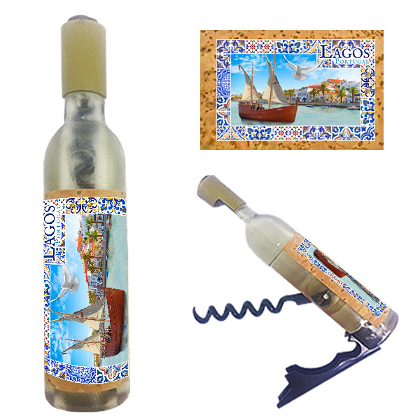 Magnetic Bottle 11.5x2.5cm with Bottle Opener and Corkscrew
