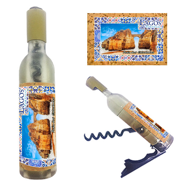 Magnetic Bottle 11.5x2.5cm with Bottle Opener and Corkscrew