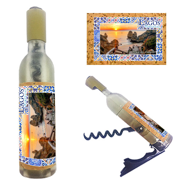Magnetic Bottle 11.5x2.5cm with Bottle Opener and Corkscrew