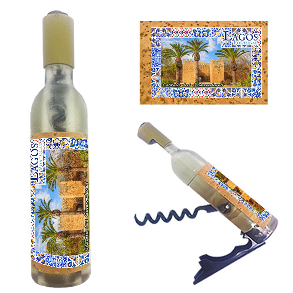 Magnetic Bottle 11.5x2.5cm with Bottle Opener and Corkscrew