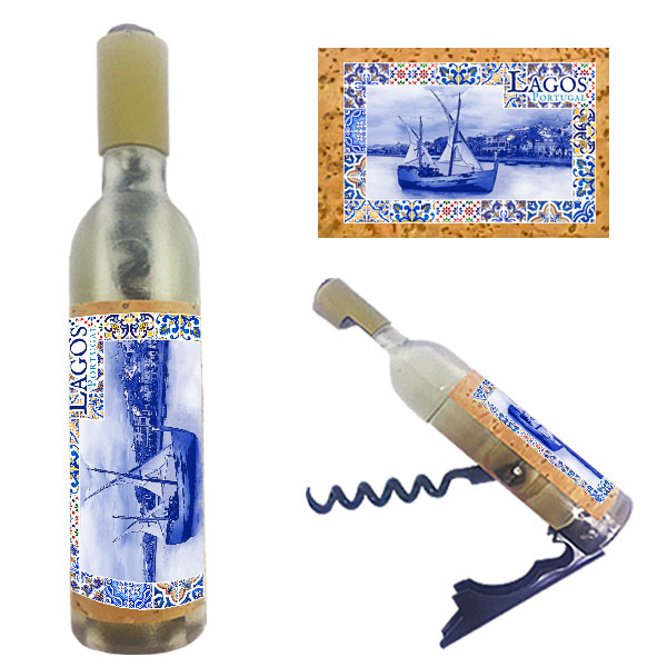 Magnetic Bottle 11.5x2.5cm with Bottle Opener and Corkscrew