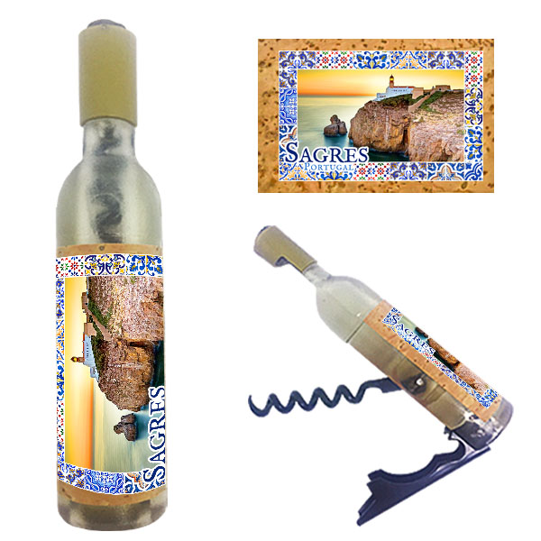 Magnetic Bottle 11.5x2.5cm with Bottle Opener and Corkscrew
