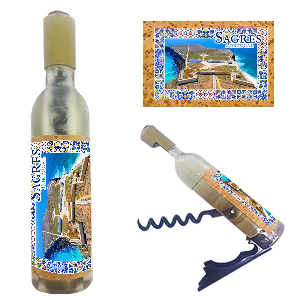 Magnetic Bottle 11.5x2.5cm with Bottle Opener and Corkscrew