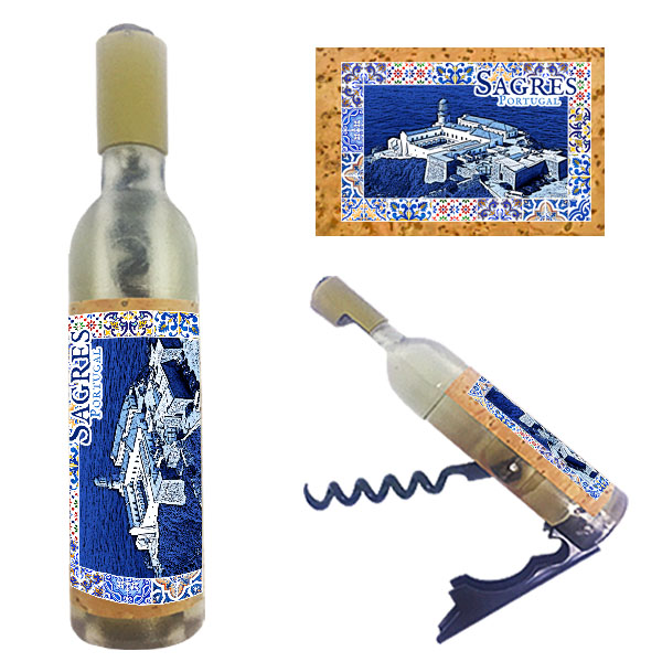 Magnetic Bottle 11.5x2.5cm with Bottle Opener and Corkscrew