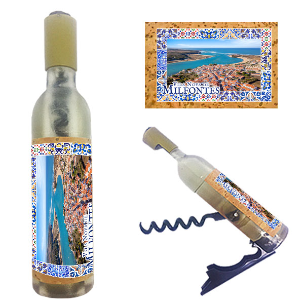 Magnetic Bottle 11.5x2.5cm with Bottle Opener and Corkscrew
