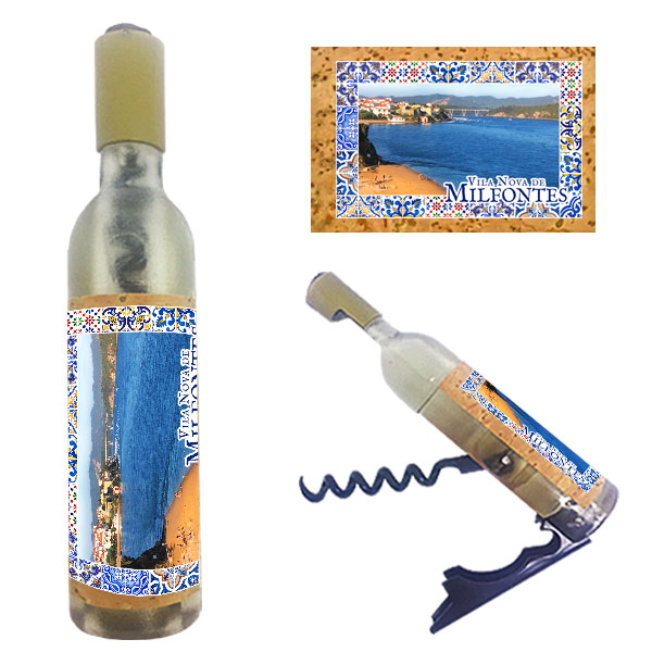 Magnetic Bottle 11.5x2.5cm with Bottle Opener and Corkscrew