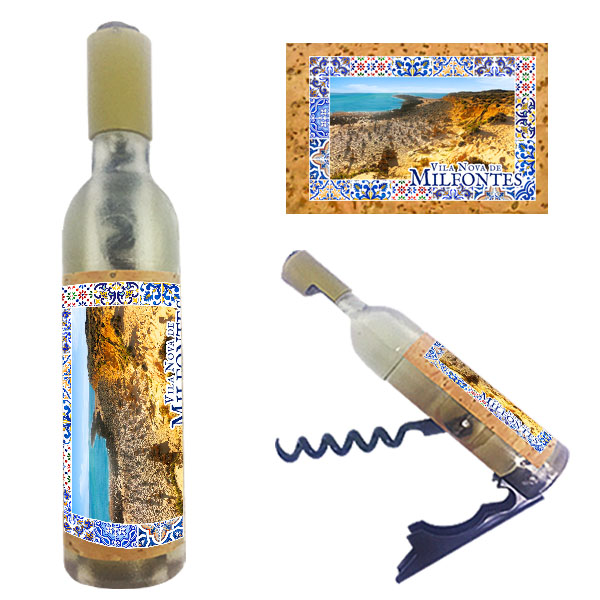 Magnetic Bottle 11.5x2.5cm with Bottle Opener and Corkscrew
