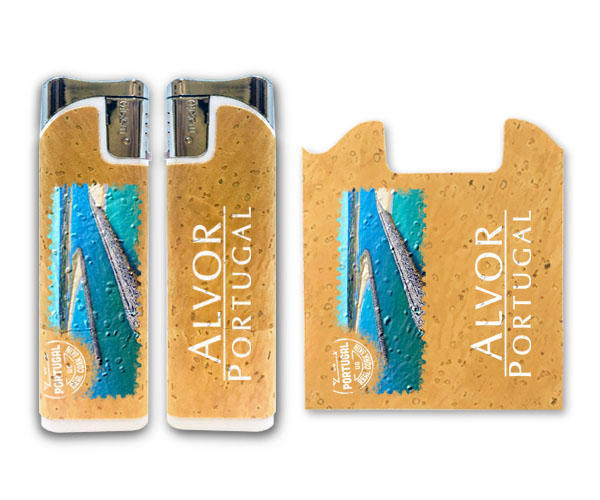 Lighter with cork