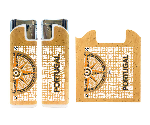 Rechargeable lighters with cork application