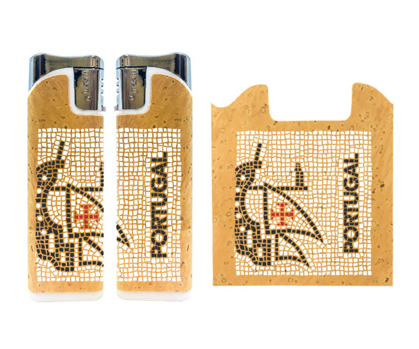 Rechargeable lighters with cork application