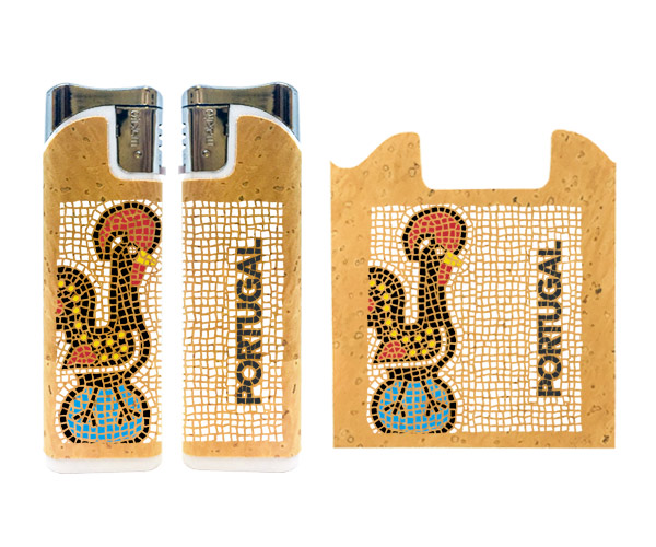 Rechargeable lighters with cork application