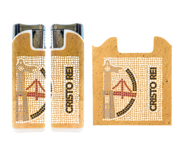 Rechargeable lighters with cork application