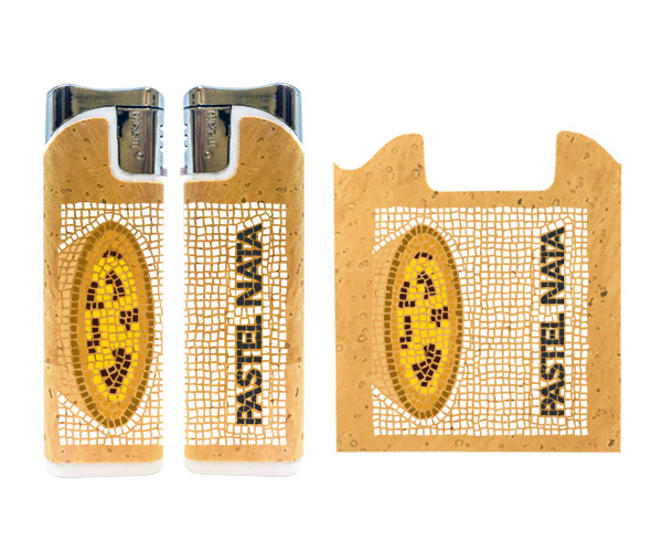 Rechargeable lighters with cork application