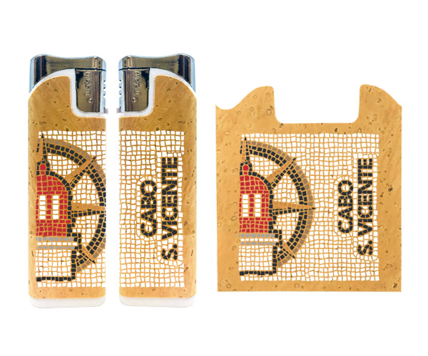 Rechargeable lighters with cork application