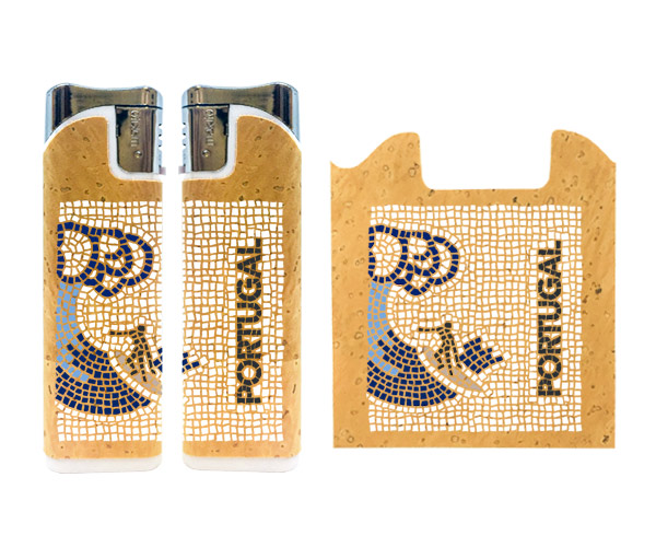 Rechargeable lighters with cork application