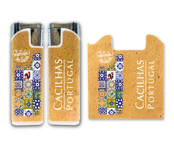 Lighter with cork