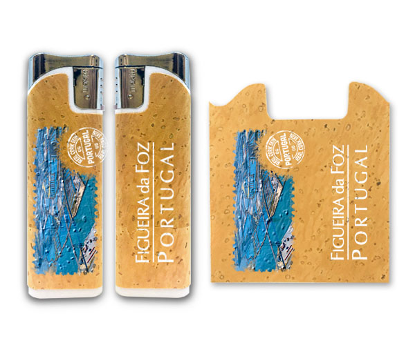 Lighter with cork