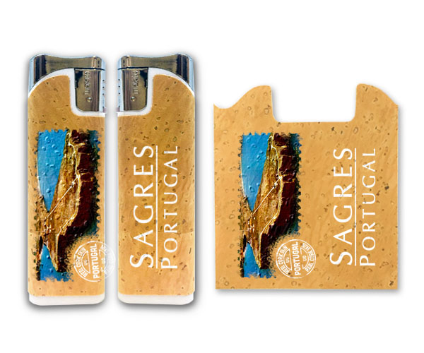 Lighter with cork