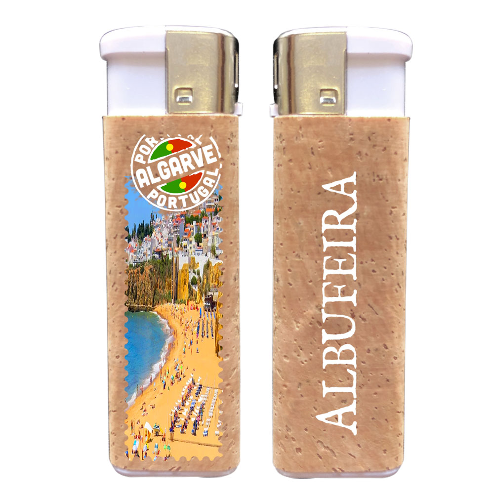 Rechargeable lighters with cork application