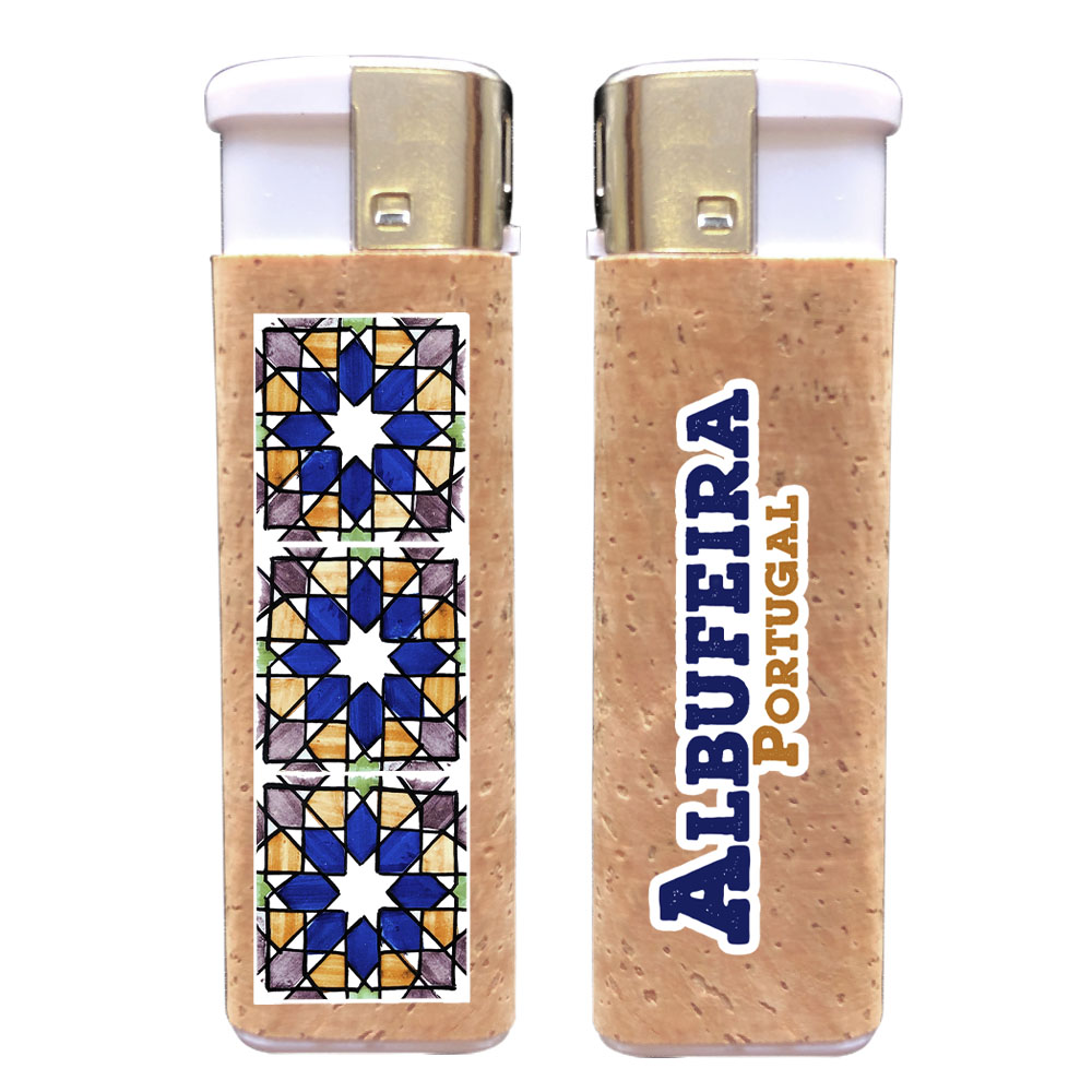 Rechargeable lighters with cork application