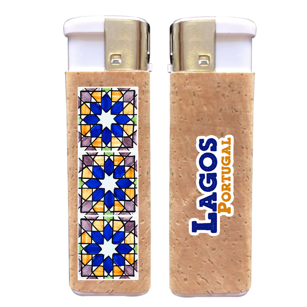 Rechargeable lighters with cork application